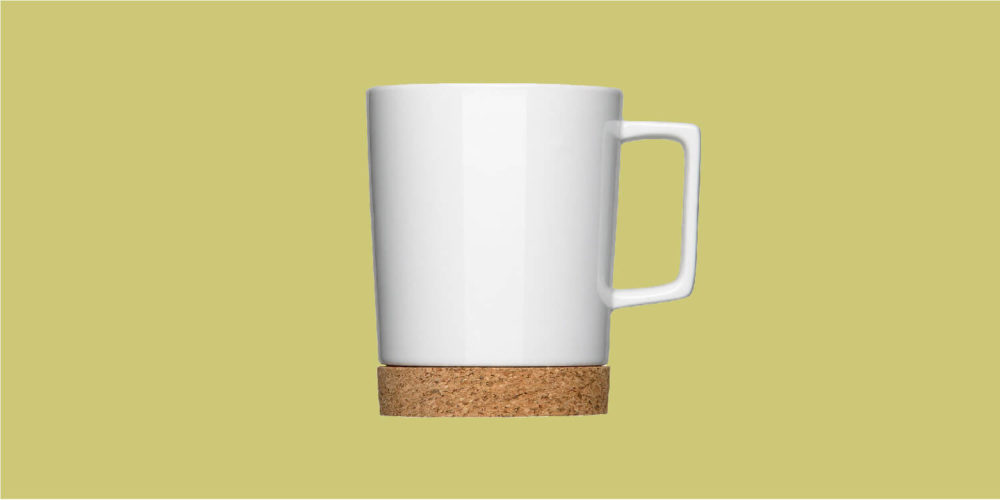 Mug with cork pad