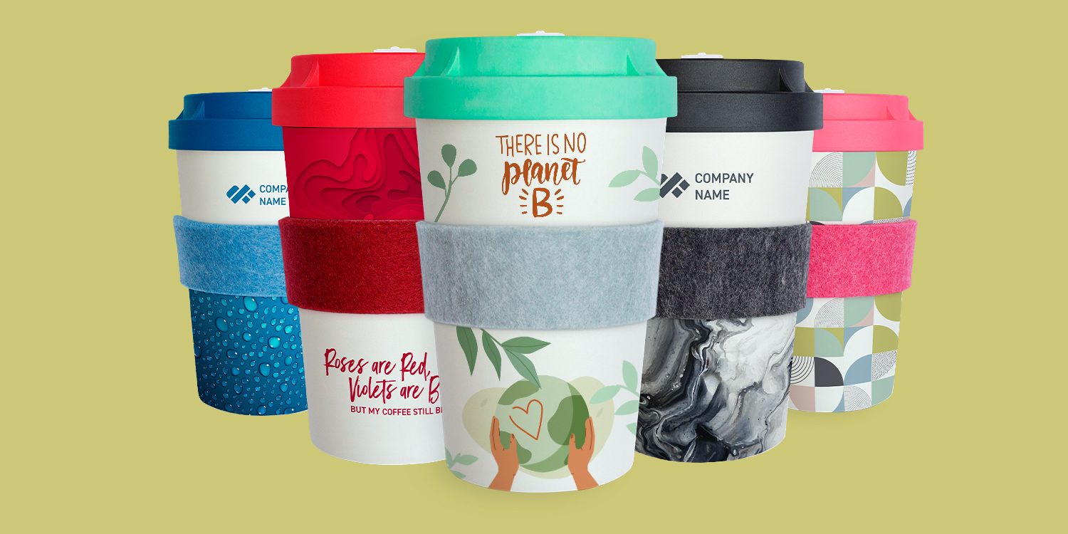 Die nachhaltigen Kaffeebecher to go mit Ihrem Logo.