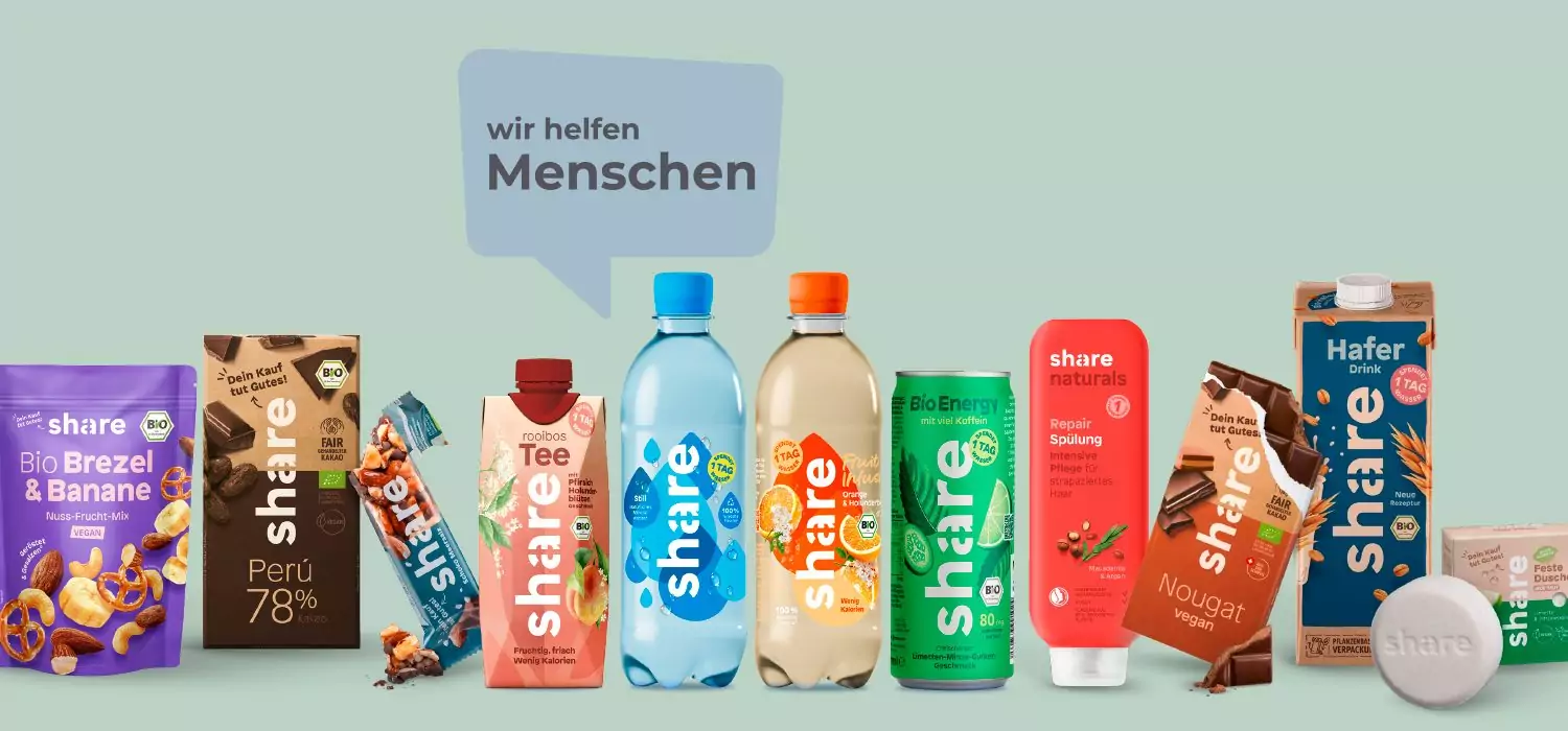 Nachhaltige Werbeartikel – share-Produkte